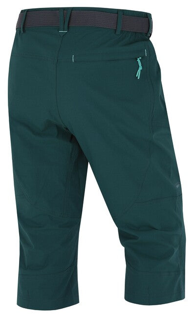Husky Klery pantaloni 3/4 da uomo, verde scuro