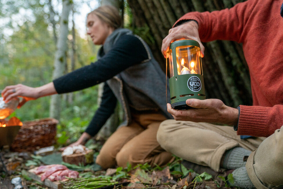 UCO Lanterna portatile per 3 candele, verde