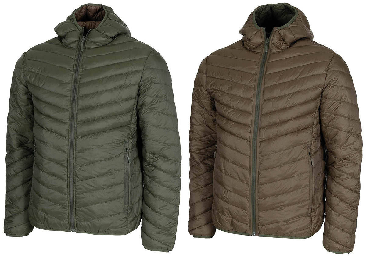MFH obojstranná prešívaná bunda, OD green/hnedá