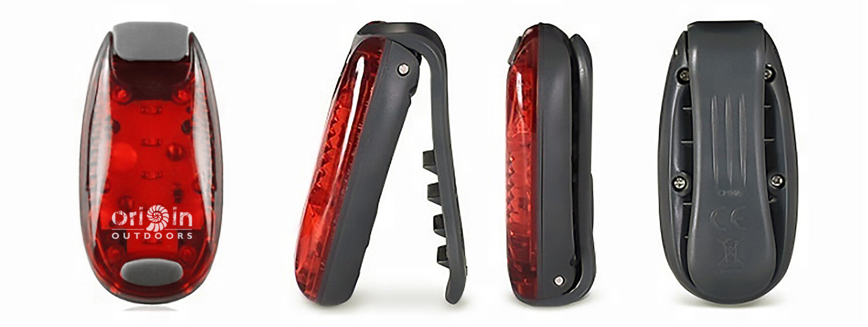 Origin Outdoors LED Clip Light, rosso 2 pezzi