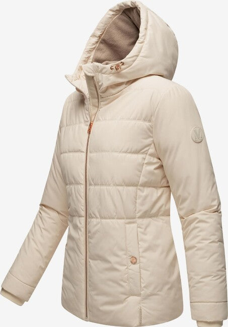 Marikoo Alemee giacca invernale da donna con cappuccio, crema