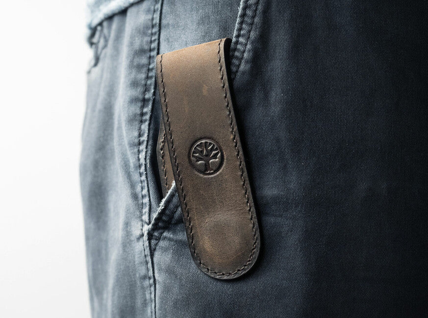 Böker Fodero magnetico in pelle 9,5 cm, marrone