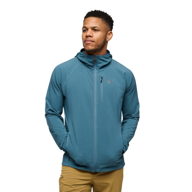Black Diamond Coefficient Storm felpa da uomo, blu creek