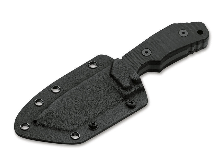 Böker coltello a lama fissa 8 cm, nero