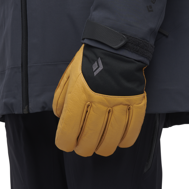Black Diamond Legend guanti in pelle, naturale-antracite