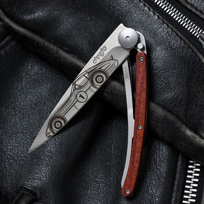 Deejo Tattoo Racing Car chiusura coltello