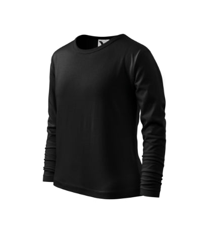 Malfini Fit-T LS maglietta a maniche lunghe per bambini, nero