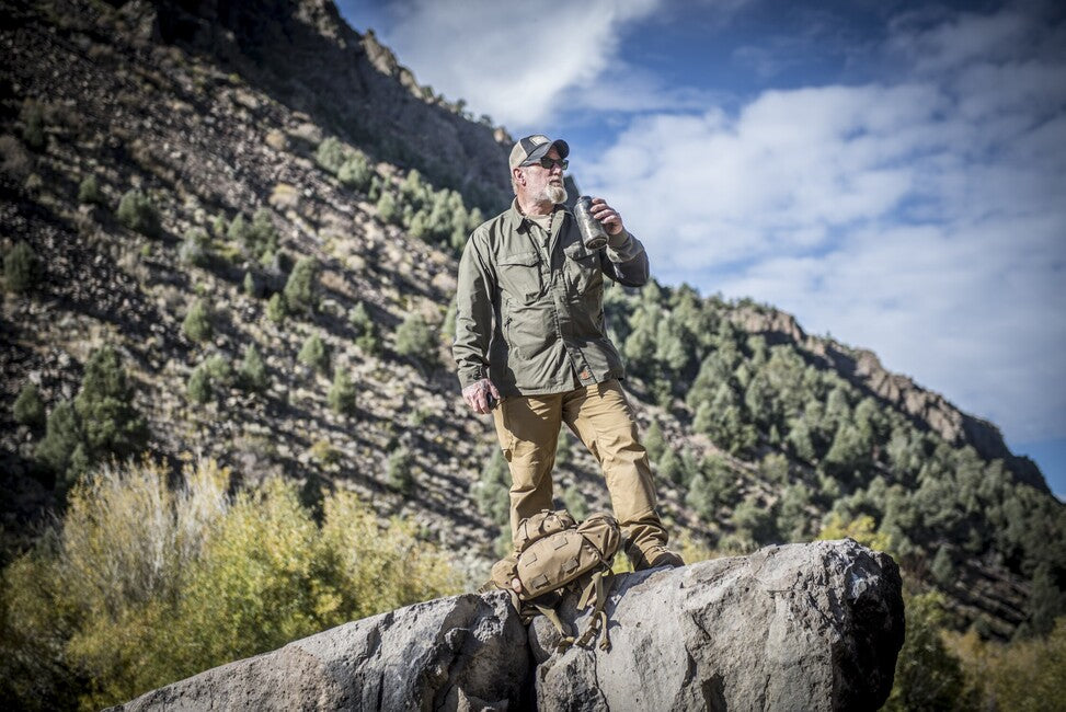 Helikon-Tex Woodsman camicia, coyote / verde taiga