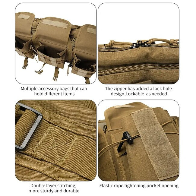 DRAGOWA Tactical Borsa per armi Falcon, nera