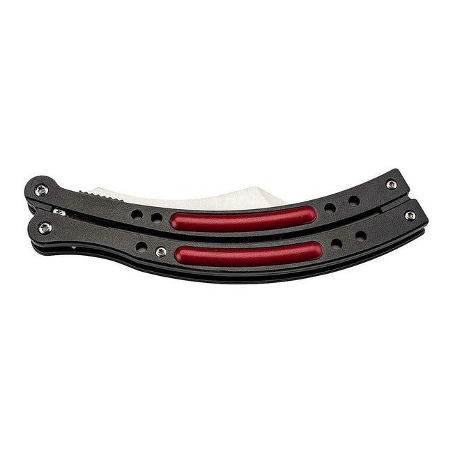 Herbertz 10,5 cm coltello alluminio, nero-rosso