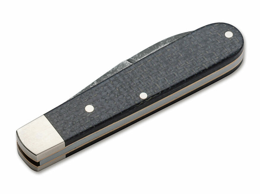 Böker Barlow Prime Jute coltello tascabile 7 cm, nero, micarta