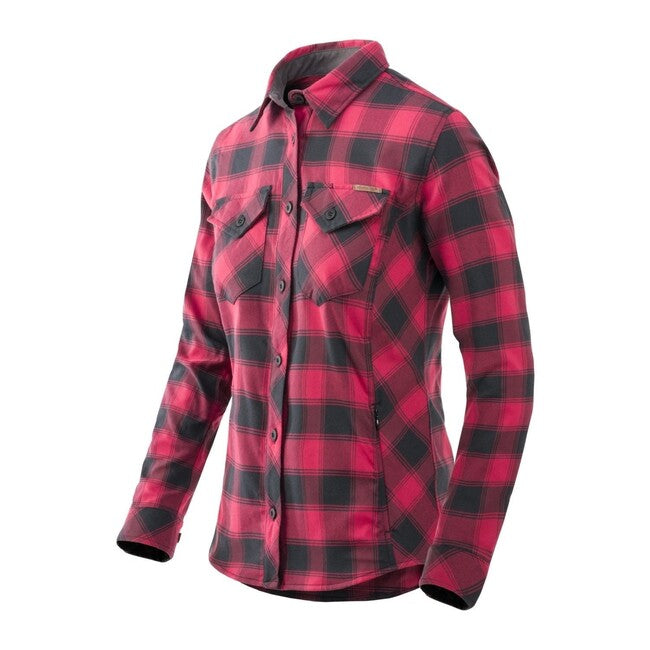 Helikon-Tex Marigold camicia da donna - Corallo, cremisi, a quadri