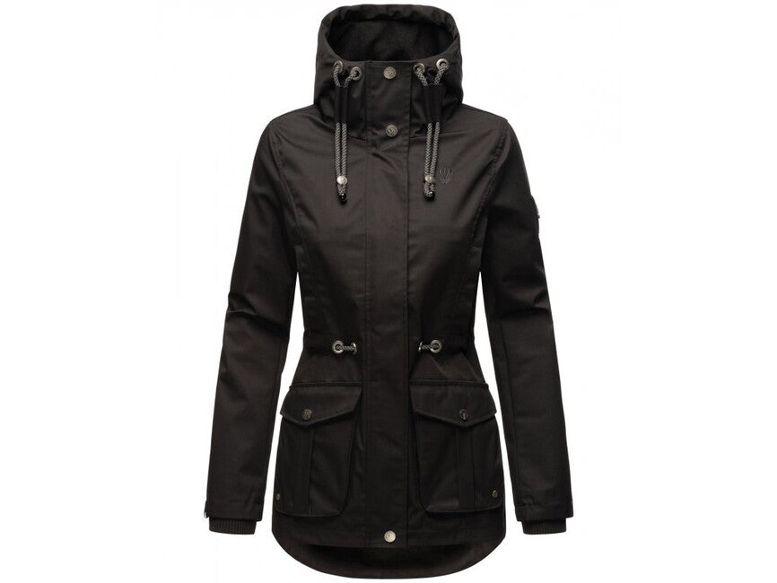 Marikoo Babetaa Princess giacca transitoria da donna con cappuccio, nera