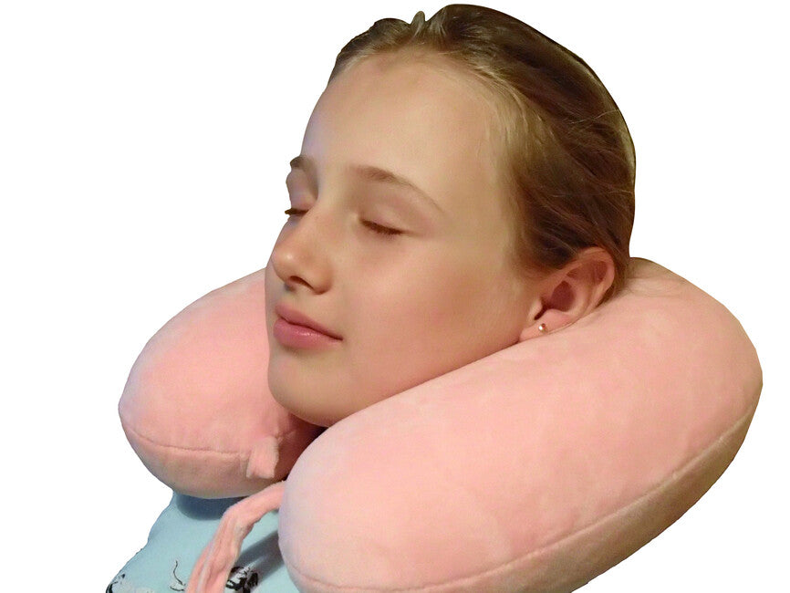 BasicNature Cuscino per il collo dei bambini, rosa