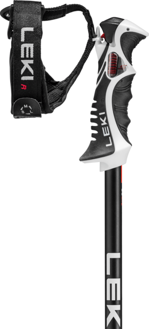 Leki Bold Lite S bastoncini da sci, antracite scuro-rosso brillante-nero