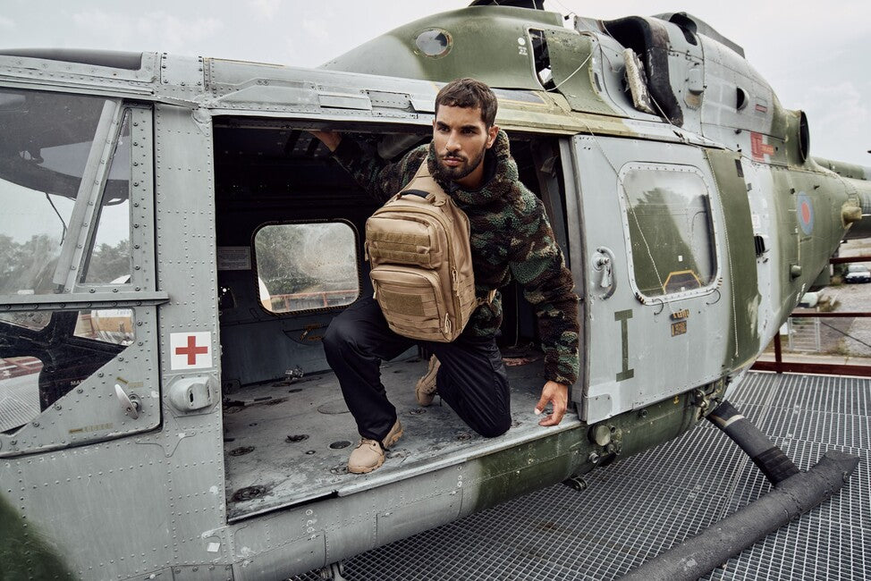 Brandit Cooper borsa a tracolla, darkcamo