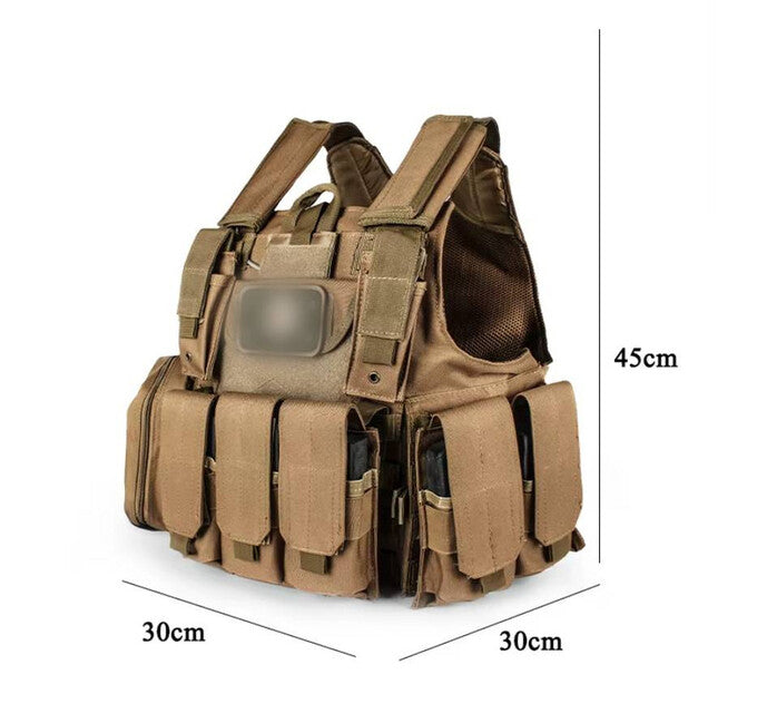 DRAGOWA Tactical Gilet per impieghi gravosi, nero