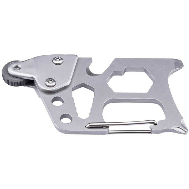 Herbertz 6,8 cm strumento di sopravvivenza, acciaio inox, 6 funzioni