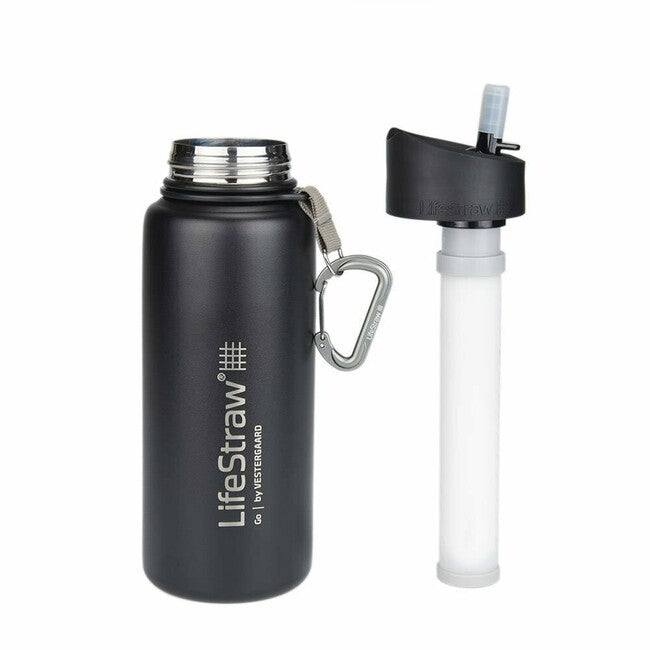Lifestraw Go bottiglia filtrante in acciaio inox 700ml, nero