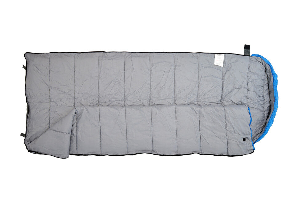 Origin Outdoors Sacco a pelo rettangolare, blu-grigio