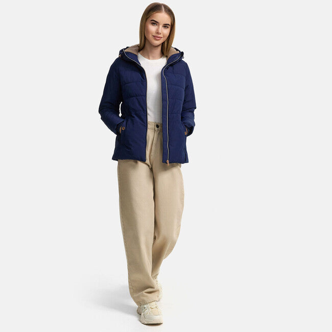 Marikoo Alemee giacca invernale da donna con cappuccio, blu brillante