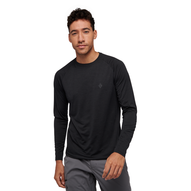 Black Diamond Lightwire Tech maglietta a maniche lunghe, nero