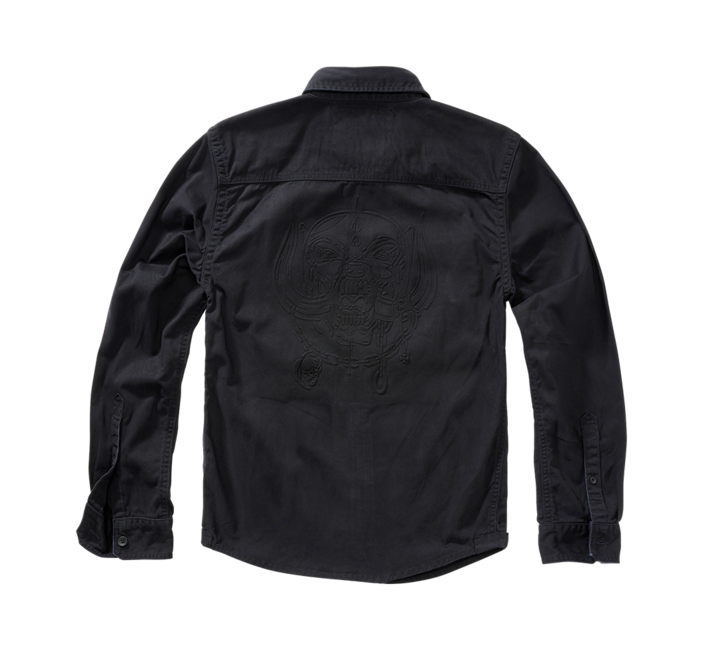 Brandit Motörhead camicia vintage a maniche lunghe, nero