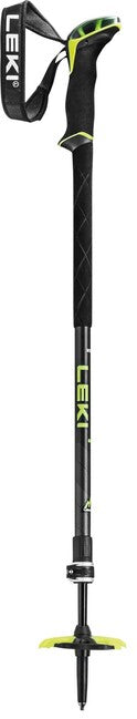 Leki Guide 2 bastoncini da sci alpinismo, nero/giallo neon/antracite scuro