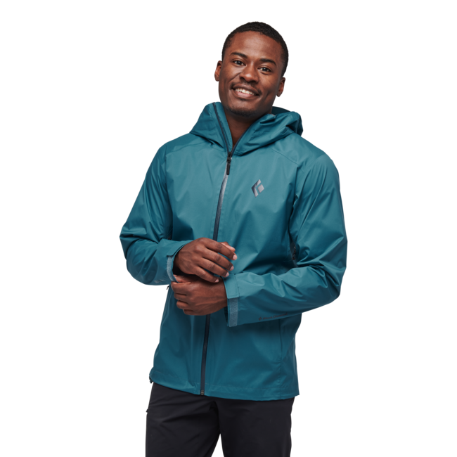 Black Diamond Stormline Stretch Rain Shell giacca impermeabile da uomo, blu torrente