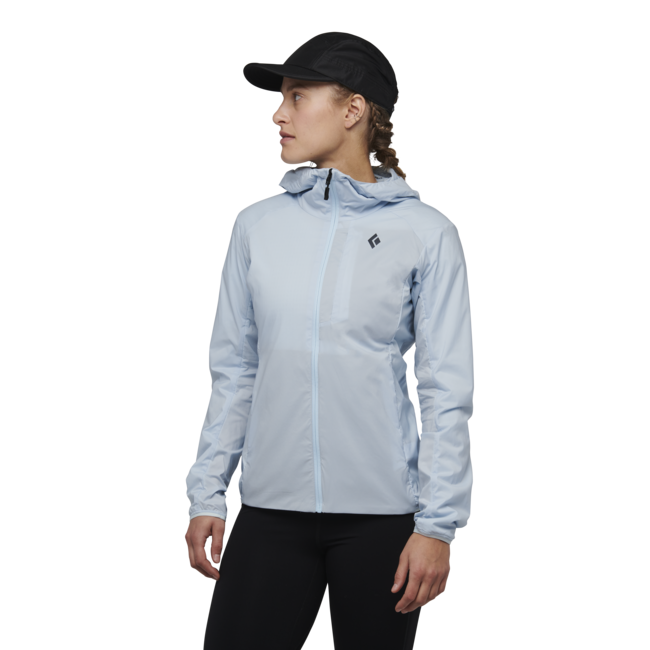 Black Diamond Alpine Start Felpa con cappuccio isolata da donna, blu