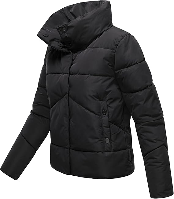 Marikoo Jalliaa giacca invernale corta da donna, nera