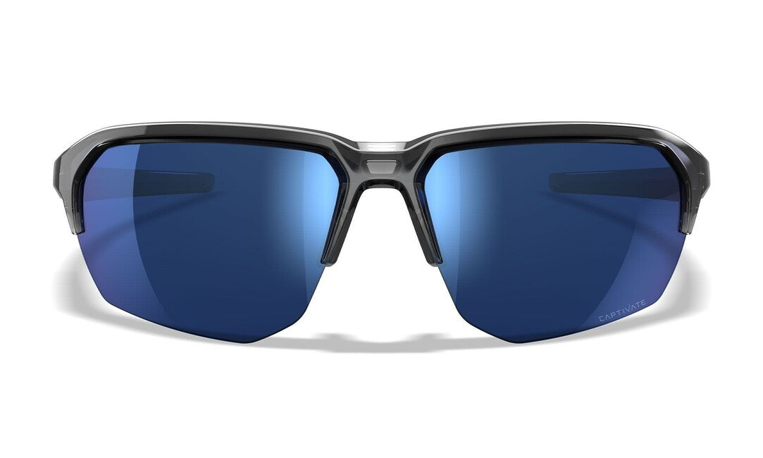 WileyX Jakl occhiali da sole captivate polarized blue mirror/gloss crystal grey