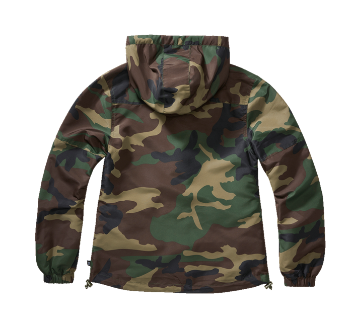 Brandit Summer Frontzip giacca a vento, woodland