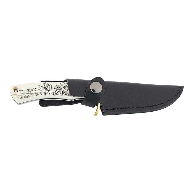 Herbertz Enten coltello da cintura drop point 10,3 cm plastica, motivo anatra