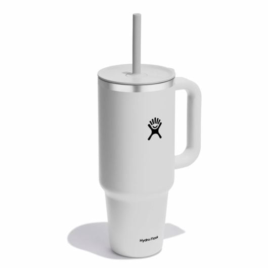 Hydro Flask Thermo Mug all around travel tumbler 40 OZ 1.182 ml, bianco