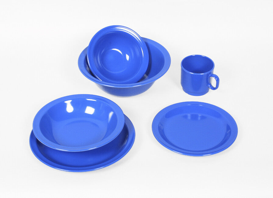 Waca Waca Piatto da dessert in melamina diametro 19,5 cm blu