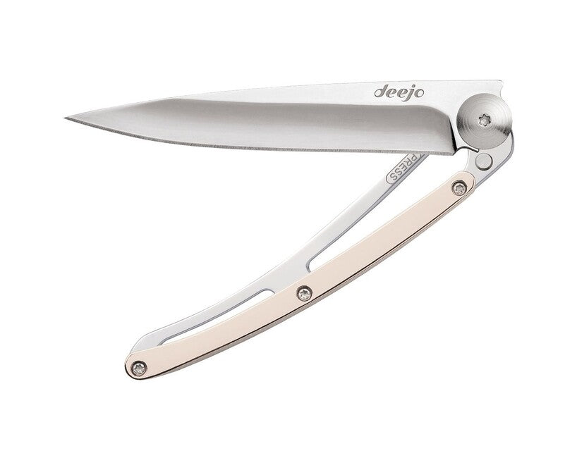 Deejo Coltello di chiusura ORO specchio oro rosa 18 carati