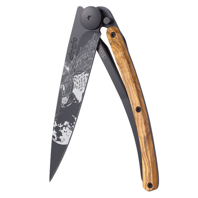 Deejo Black tatuaggio legno d'ulivo ululato, nero