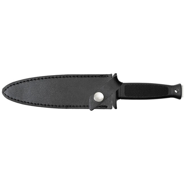Fox Outdoor coltello da stivale reversibile con fodero, manico in gomma