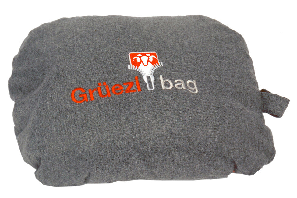Grüezi-Bag Feater fodera per sacco a pelo riscaldata con interfaccia USB, grigio