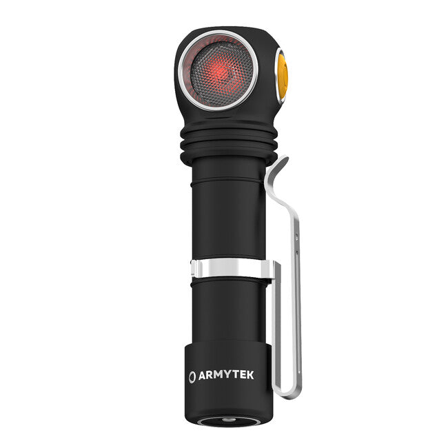 ArmyTek Wizard C2 WR lampada frontale 1100 lm potenza della batteria 3 h 65 g, bianchi e rossi con supporto magnetico