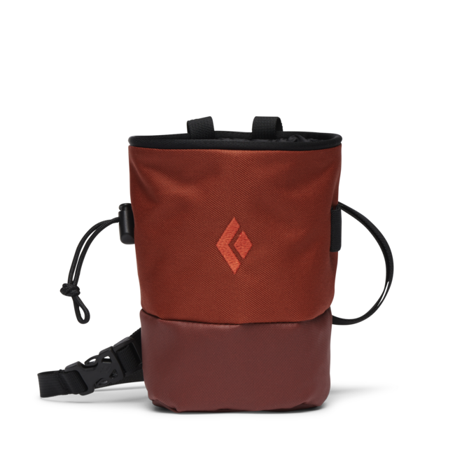Black Diamond Mojo Zip borsa da magnesio, terra di Siena bruciata