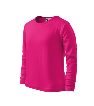 Malfini Fit-T LS maglietta a maniche lunghe per bambini, lampone