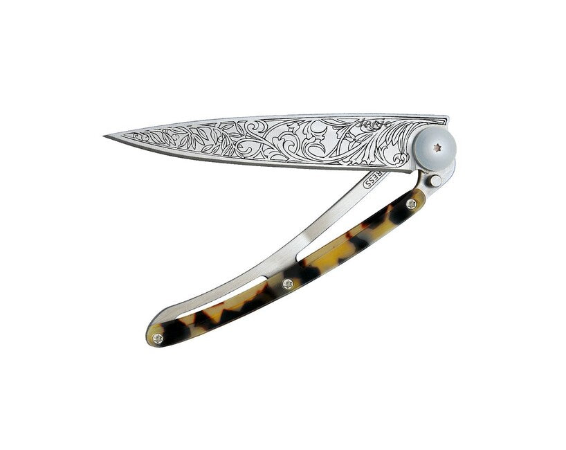 Deejo Tattoo tartaruga Art Nouveau coltello di chiusura