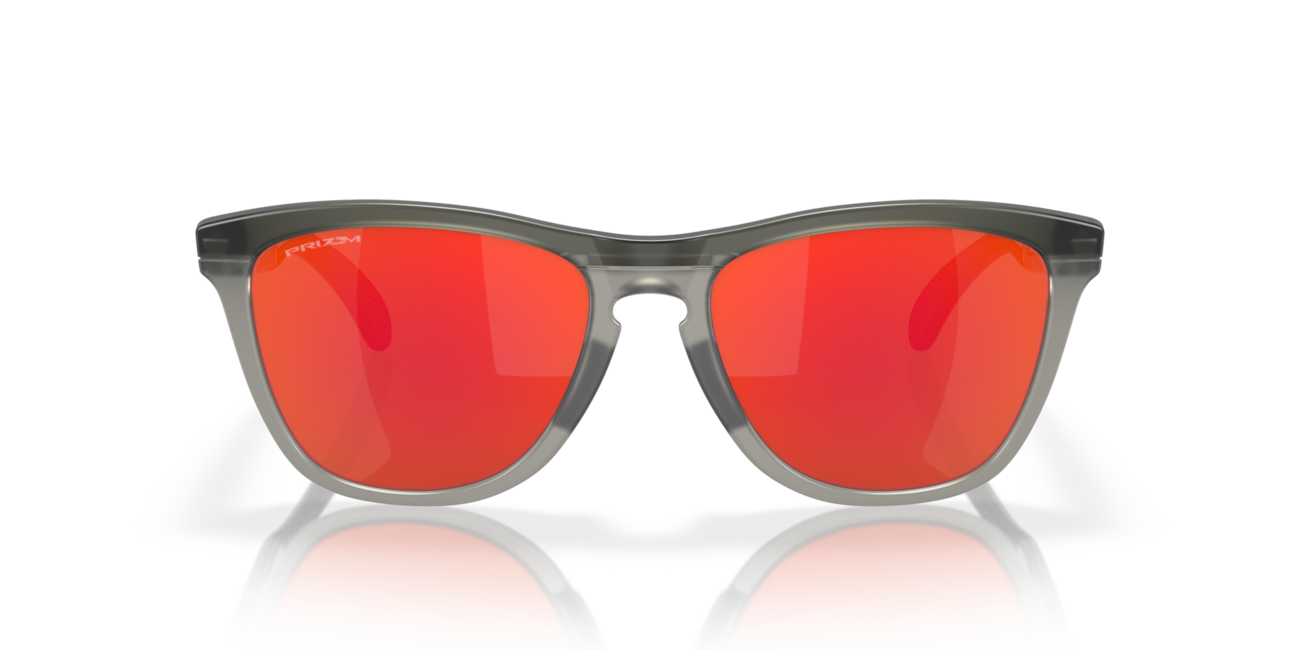 Oakley Frogskins Range occhiali da sole con telaio Matte Grey Smoke/Grey Ink e con le diapositive Prizm Ruby 55