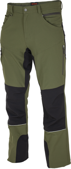 BENNON Fobos pantaloni da esterno e da lavoro, verde/nero