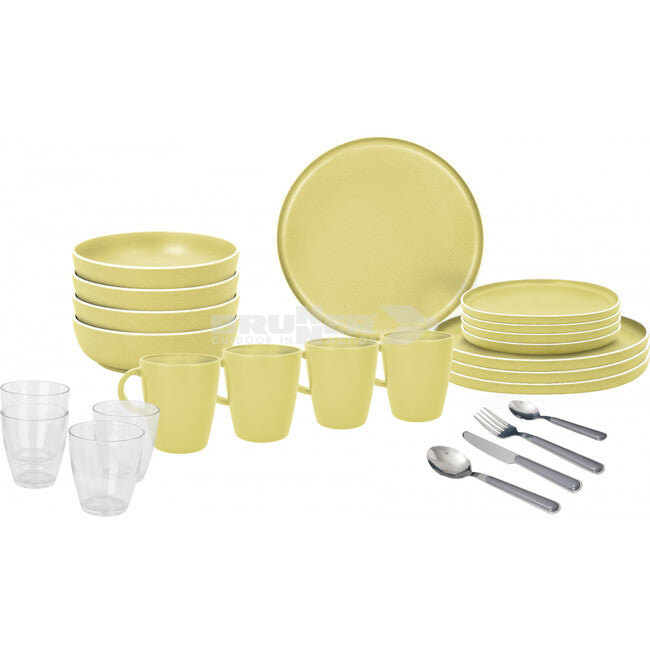 Brunner All Inclusive set di utensili da campeggio, giallo