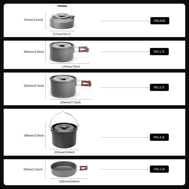 Fire Maple FMC-212 set da cucina compatto