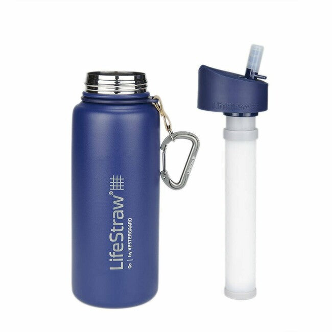 Lifestraw Go bottiglia filtrante in acciaio inox 700ml, blu