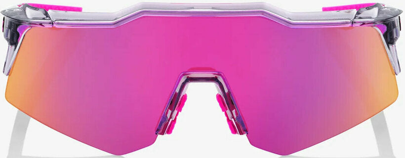 100% Speedcraft xs occhiali da sole, grigio traslucido lucido